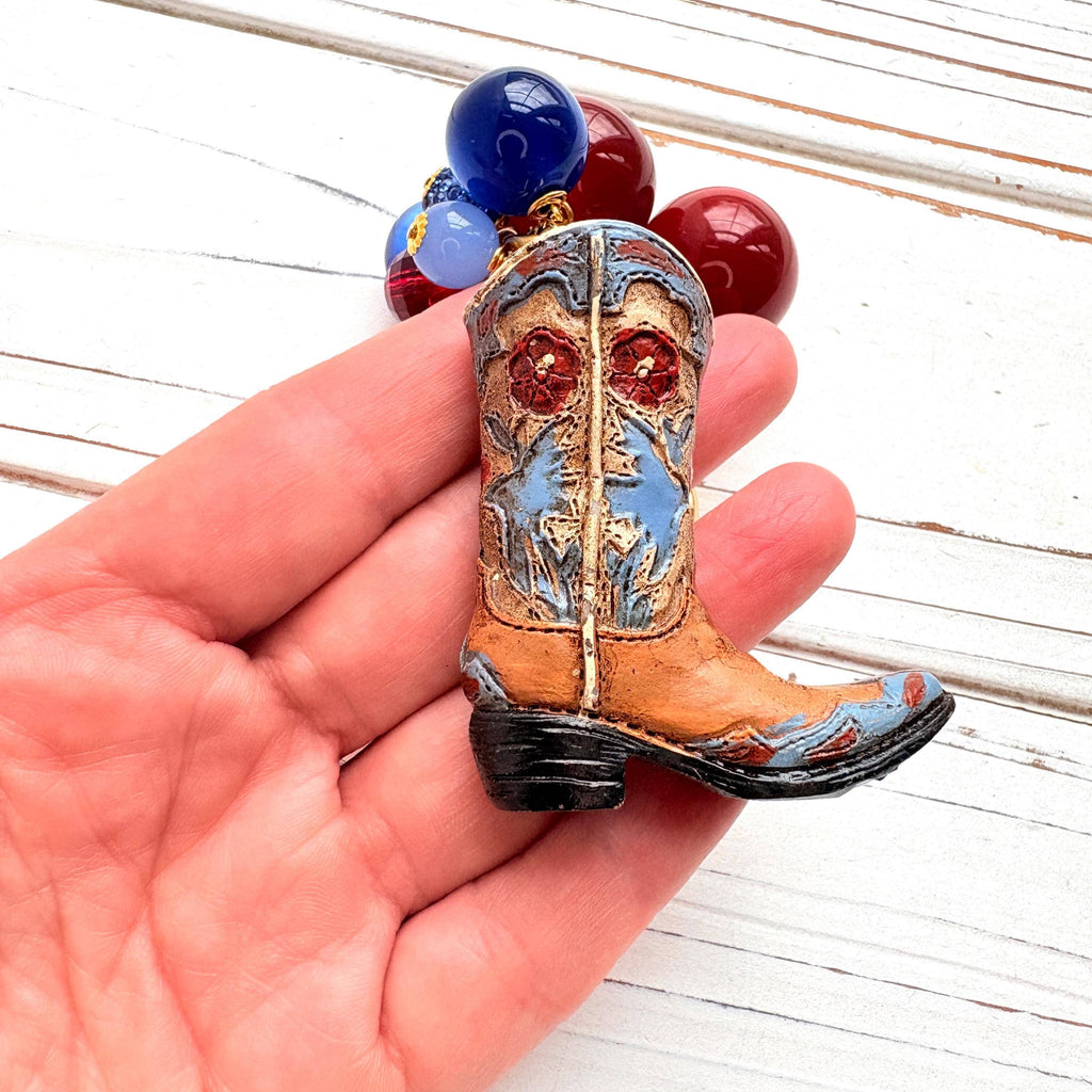 Cowboy Boot Bag Charm
