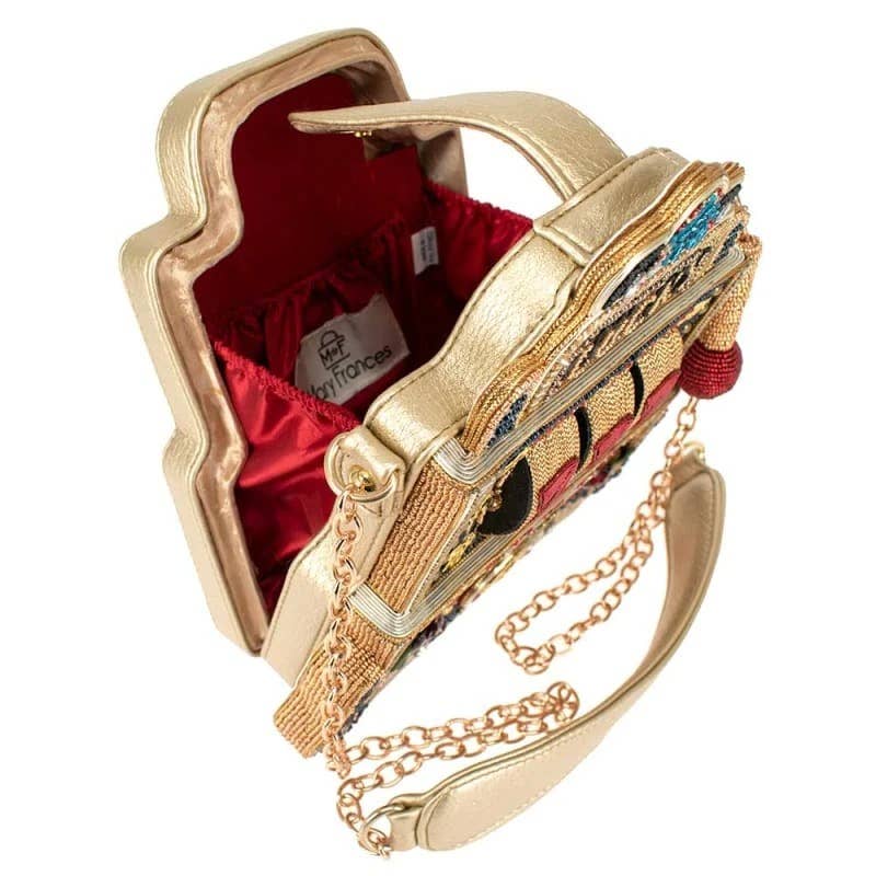 Lucky 7 Beaded and Embellished Slot Machine Handbag