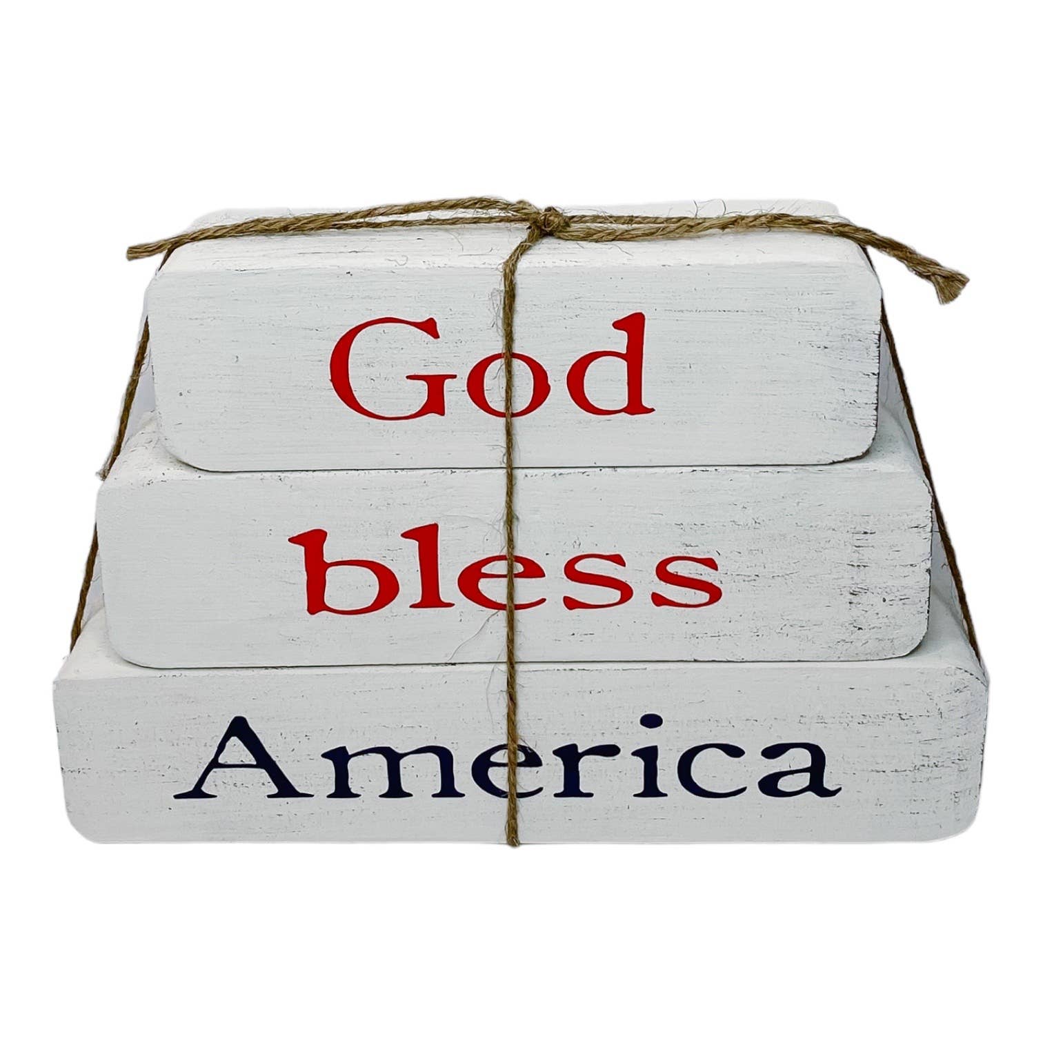 God Bless America Stacked Block Set