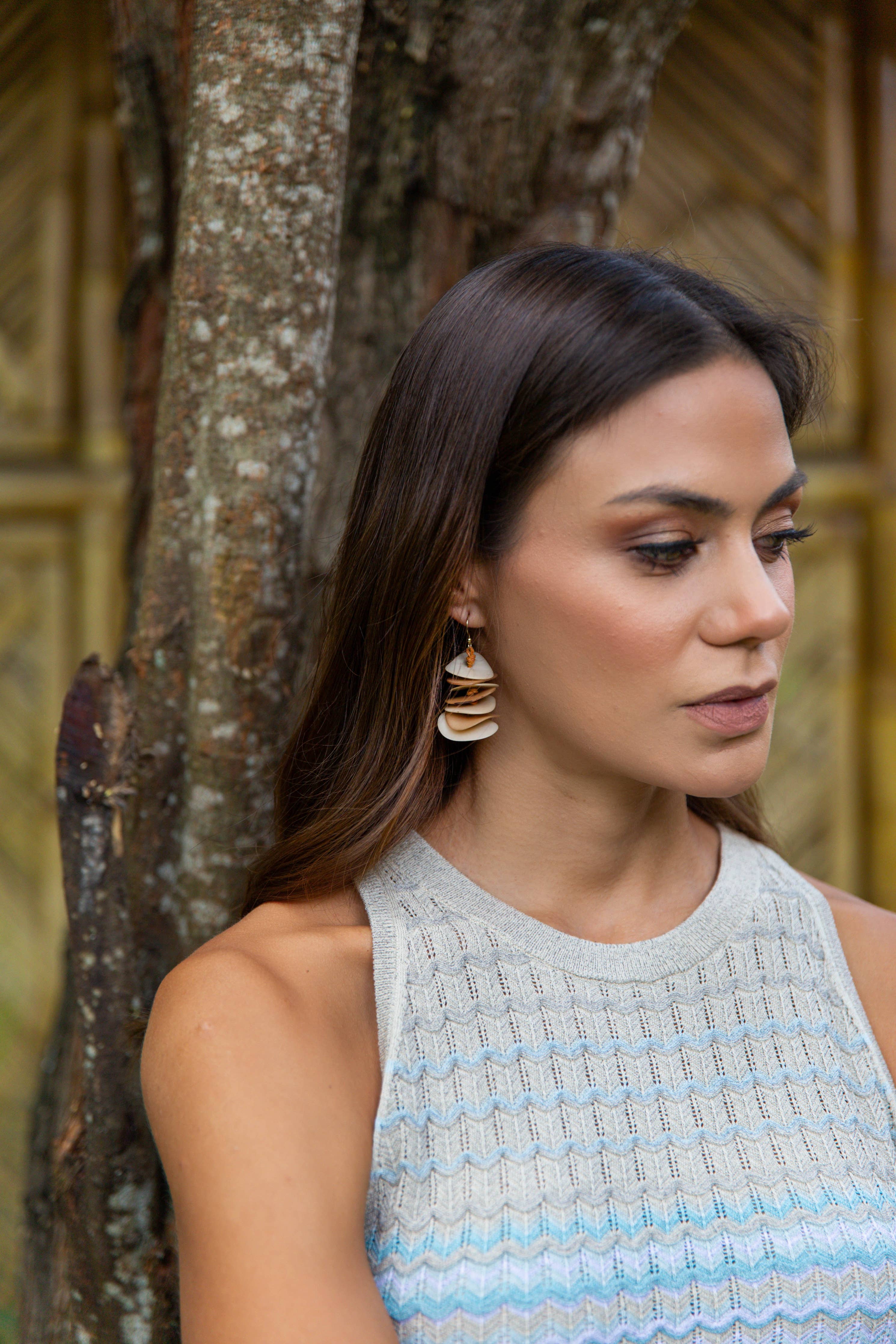 Edna Earrings: Purple Combo