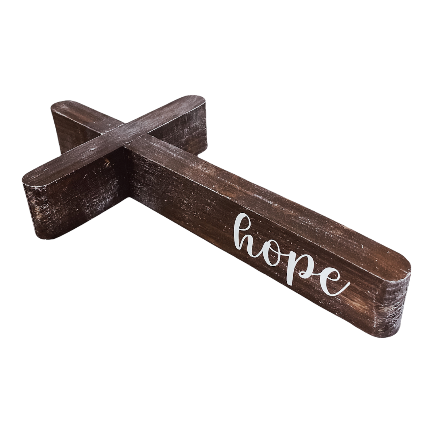 Hope Cross- Brown Rustic