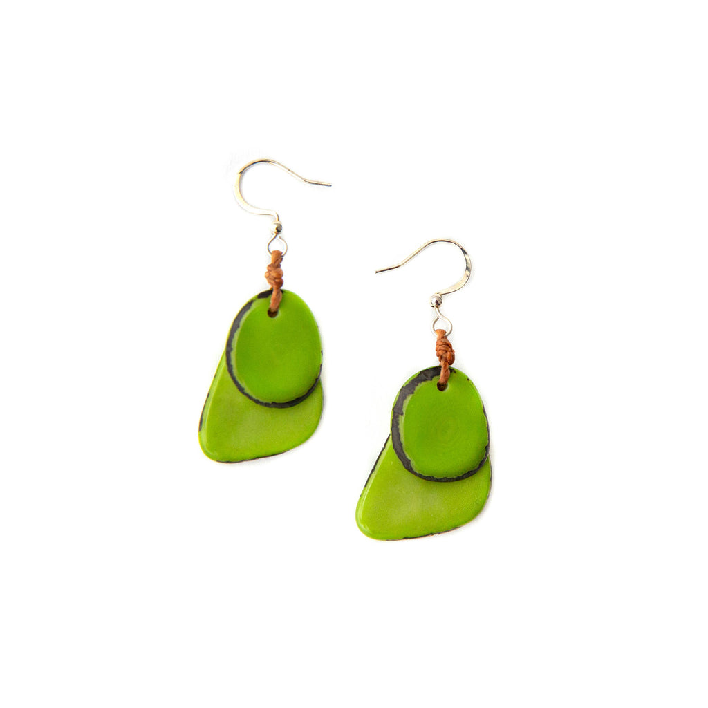 Fiesta Earrings: Olive