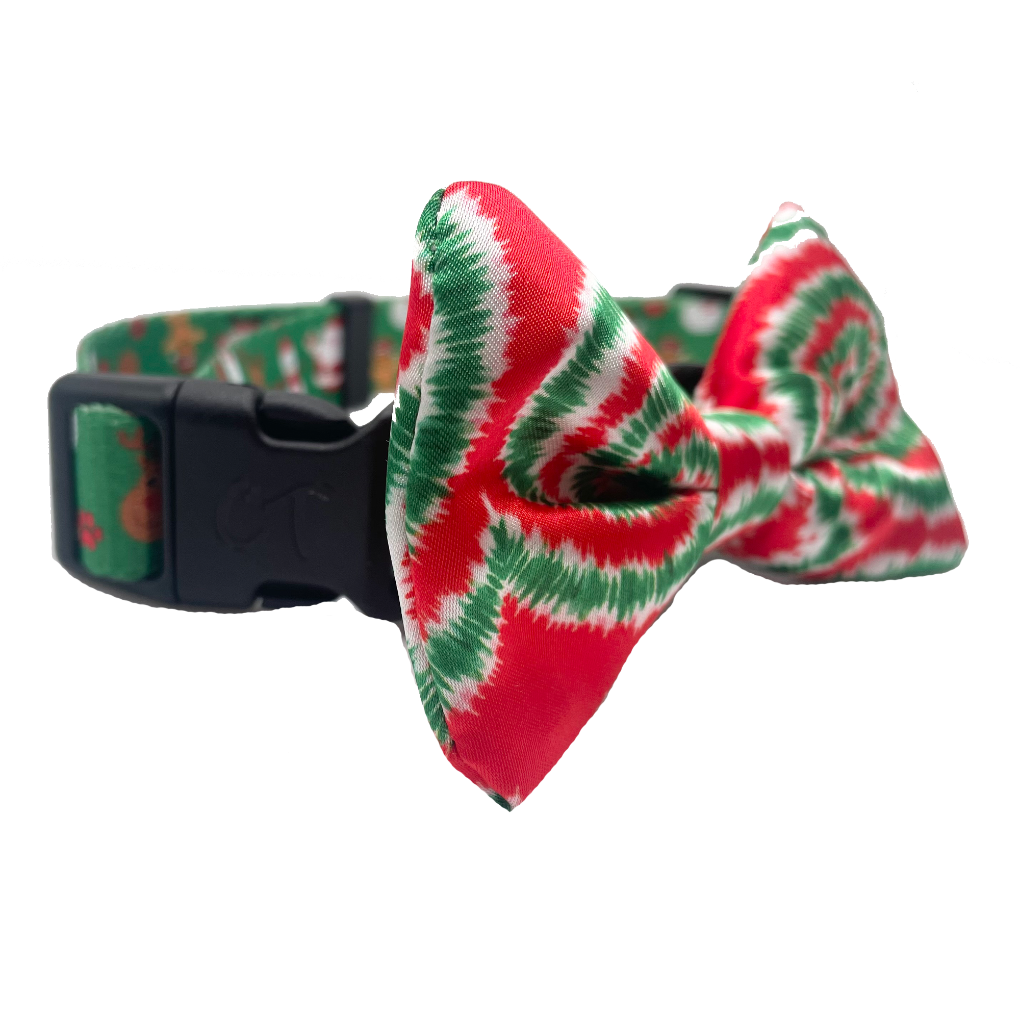 Christmas Tie Dye Dog Bow Tie