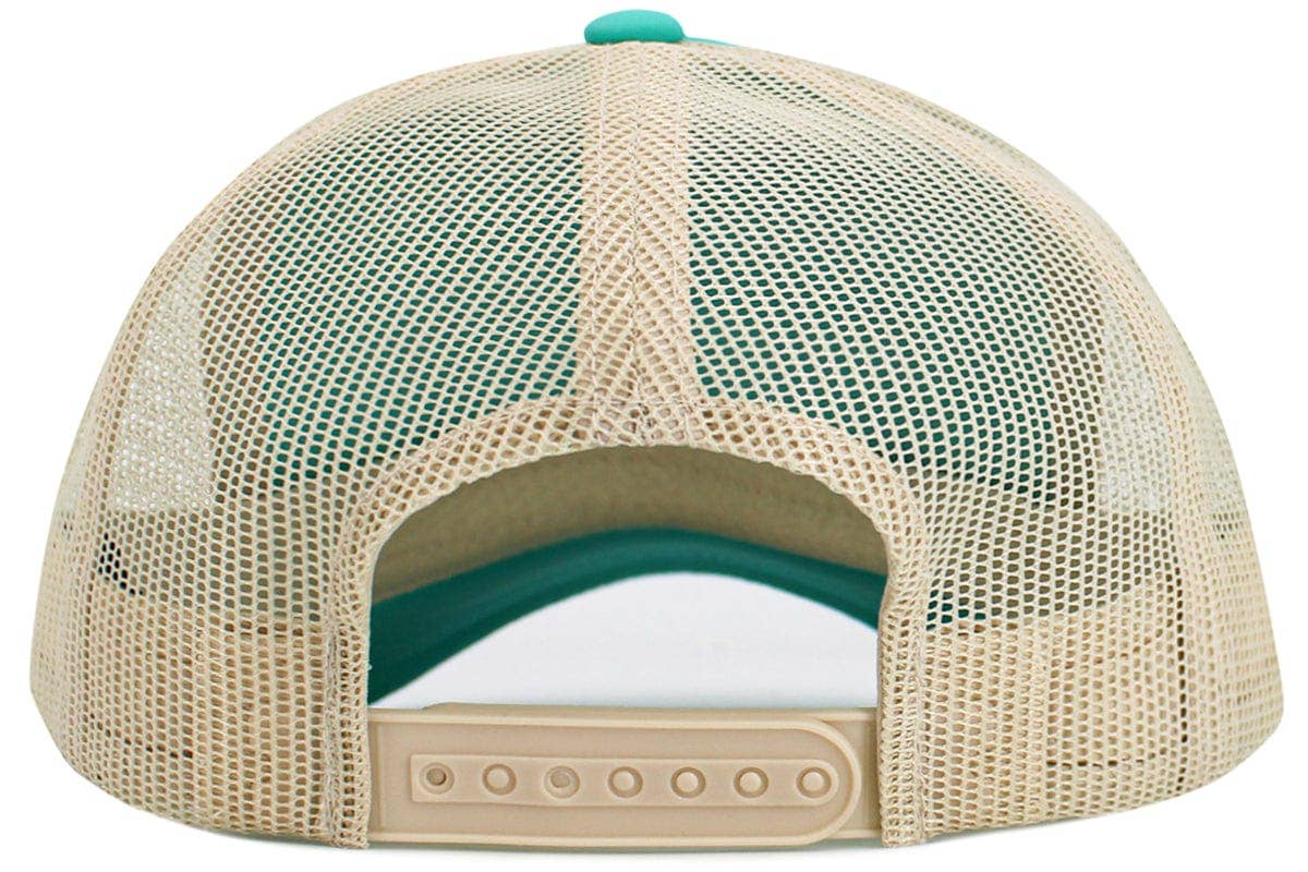 KBV1622 Salty Foam Trucker Mesh Cap: Turquoise