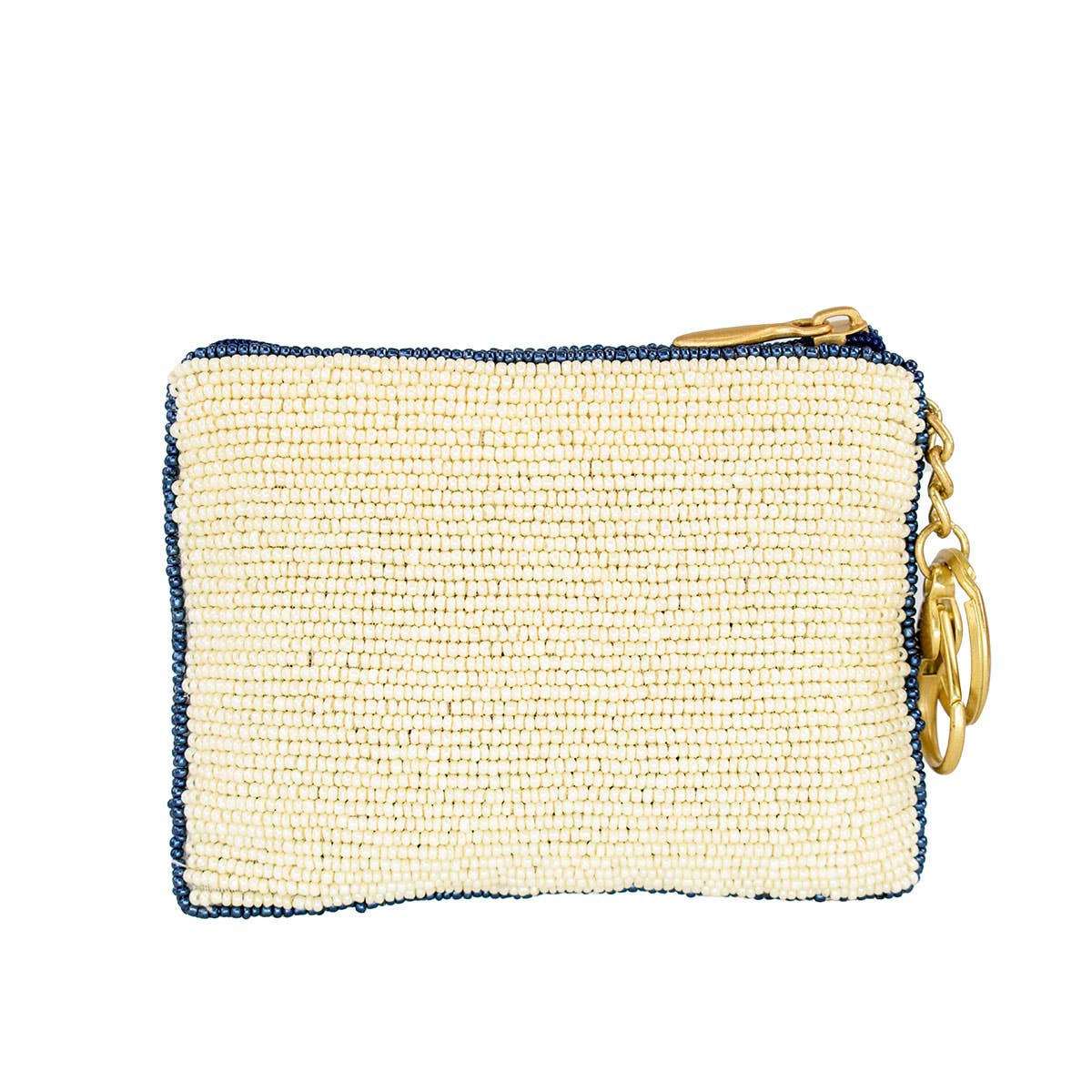 Hooked Up Beaded Blue Anchor Sailor's Coin Purse