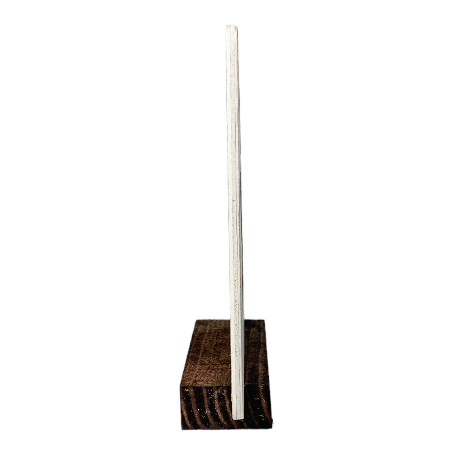 With God Farmhouse Sign with Brown Stand