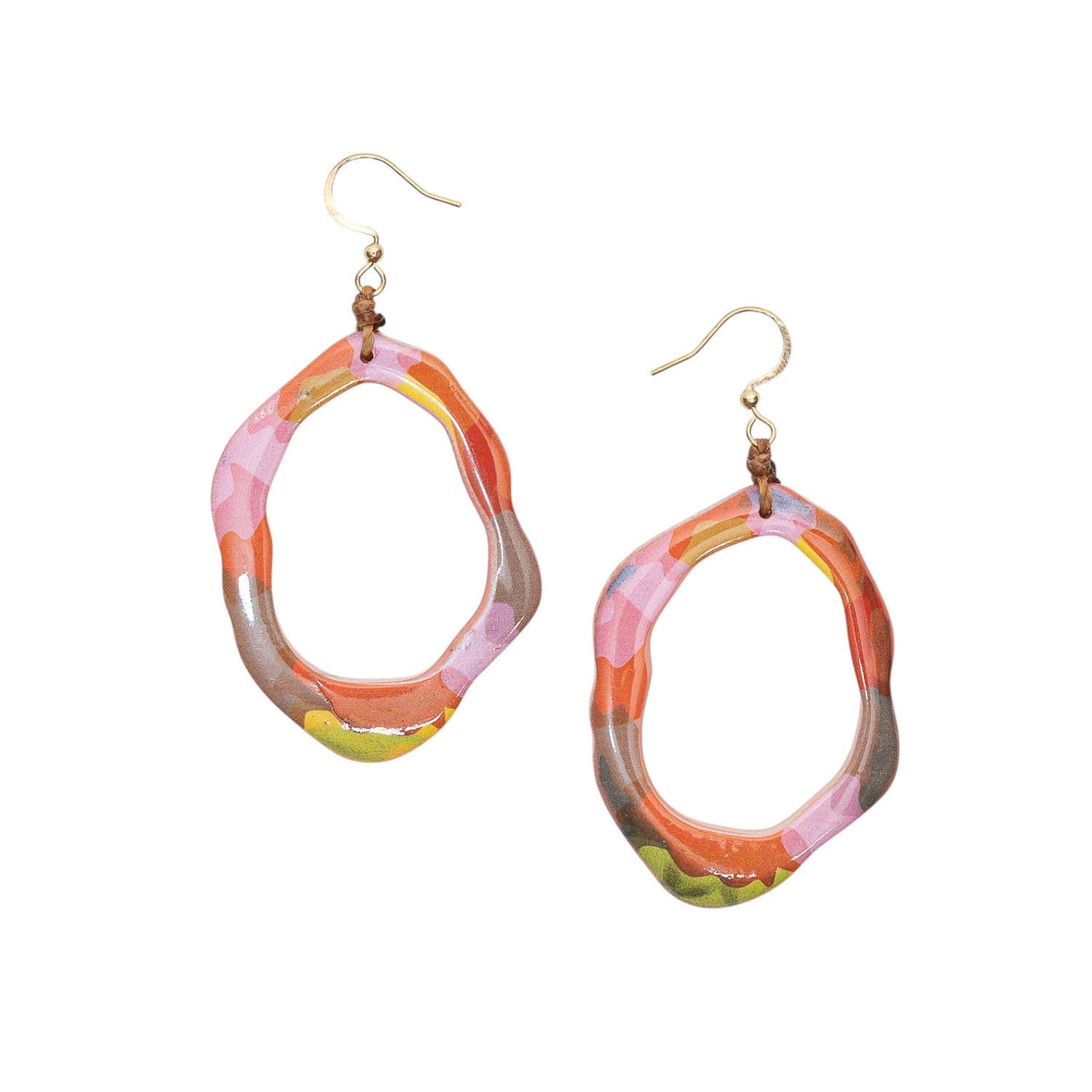 Kira Earrings: Fuchsia Combo