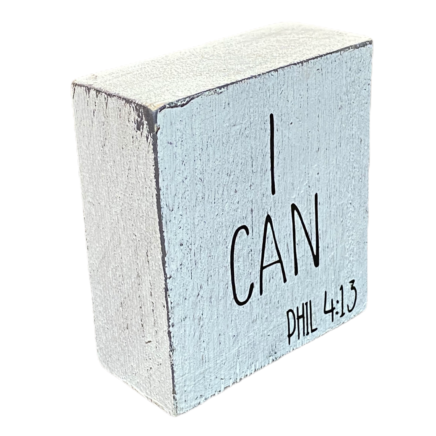 I Can Scripture Square: 3.5”L x 1.5”W x 3.5”H