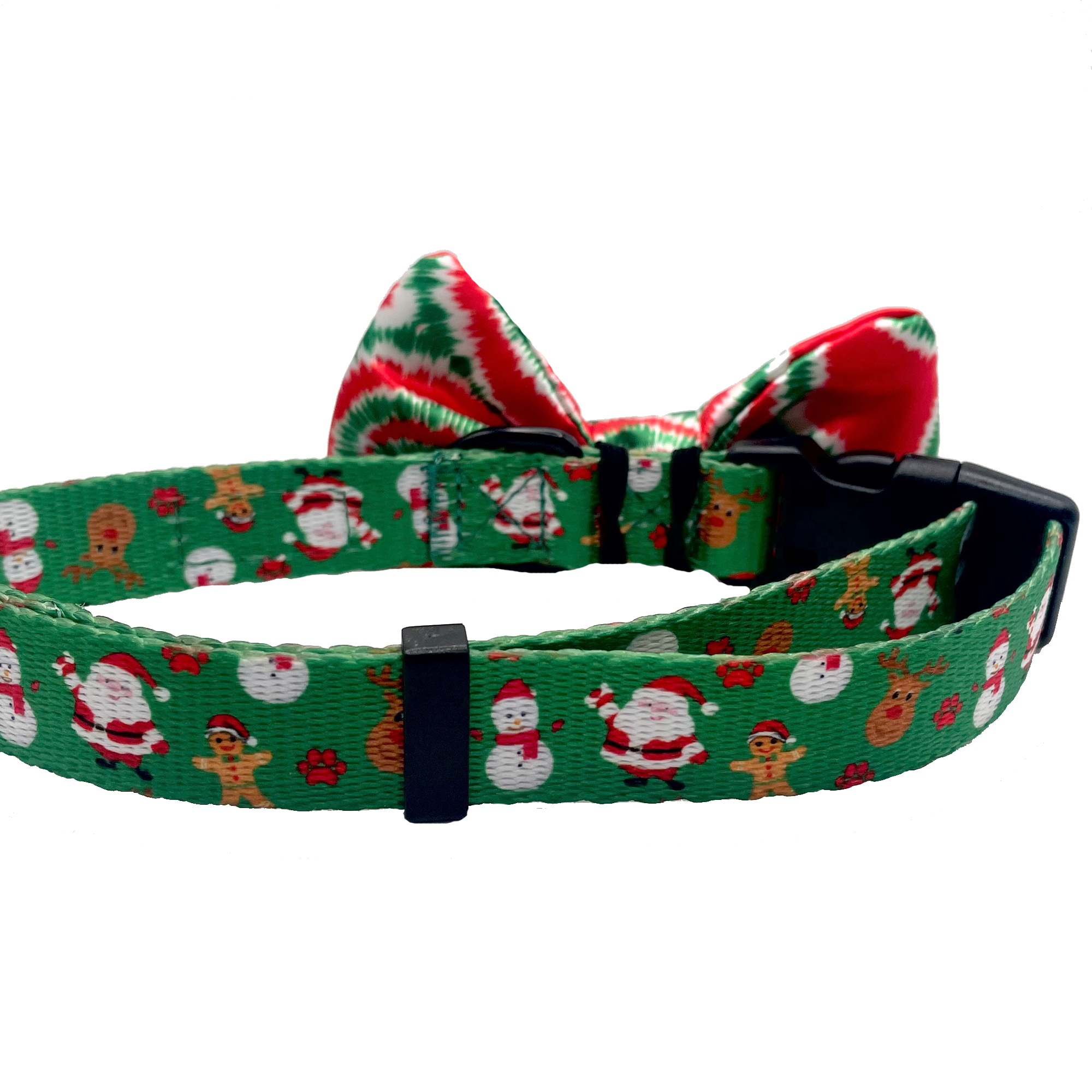 Christmas Tie Dye Dog Bow Tie