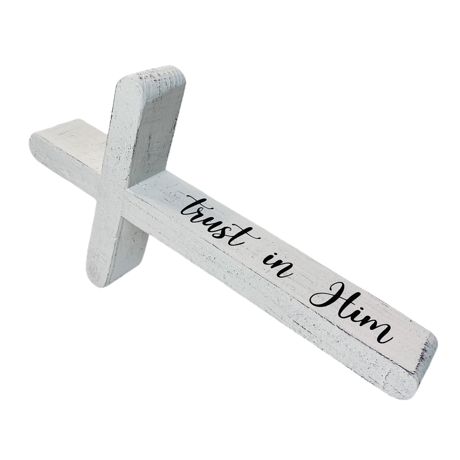 Trust in Him Cross- Rustic