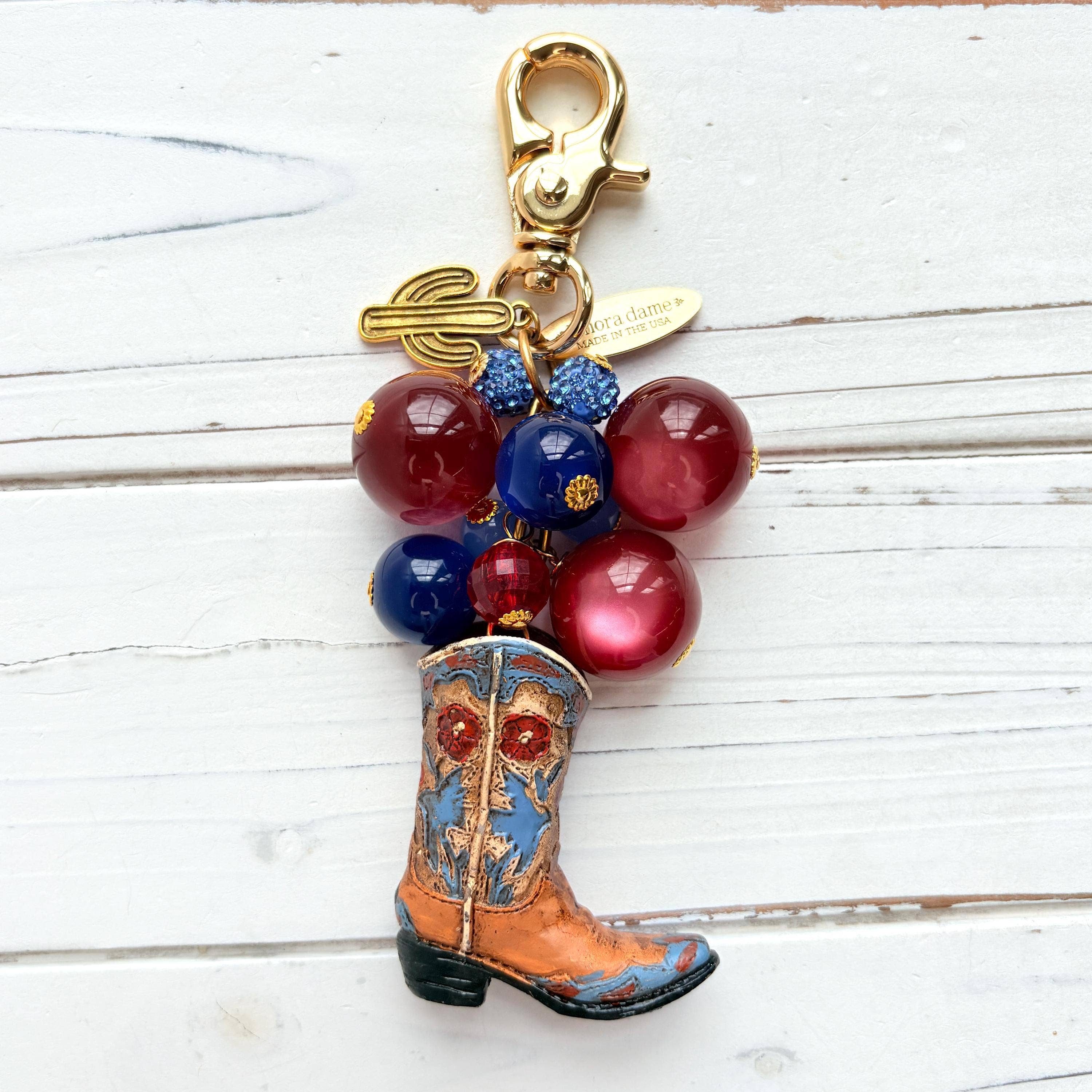 Cowboy Boot Bag Charm