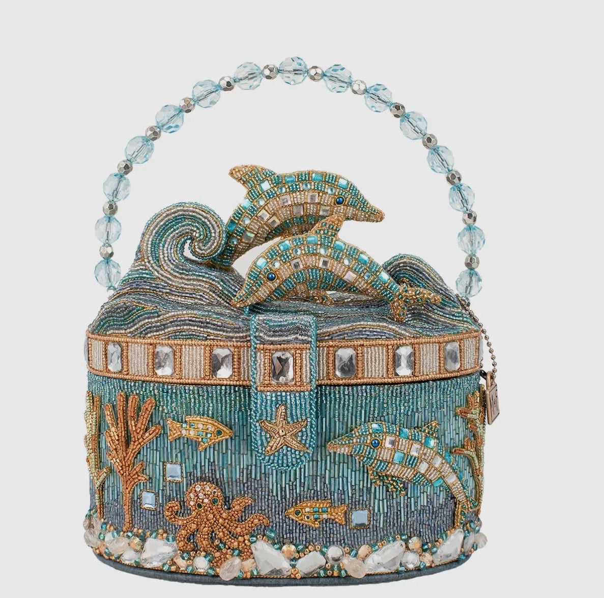 Mary Frances: Crystal Dolphin Hard-Sided Marine Sea Life Novelty Bag