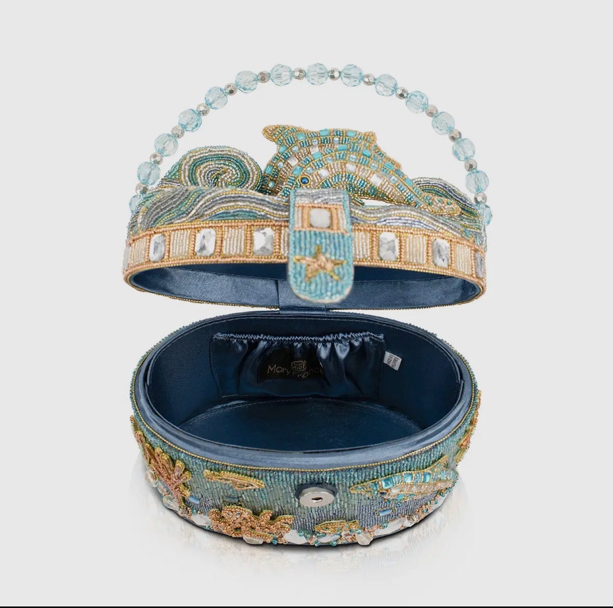 Mary Frances: Crystal Dolphin Hard-Sided Marine Sea Life Novelty Bag