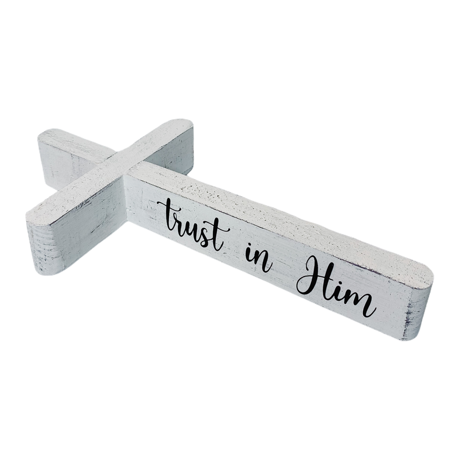 Trust in Him Cross- Rustic