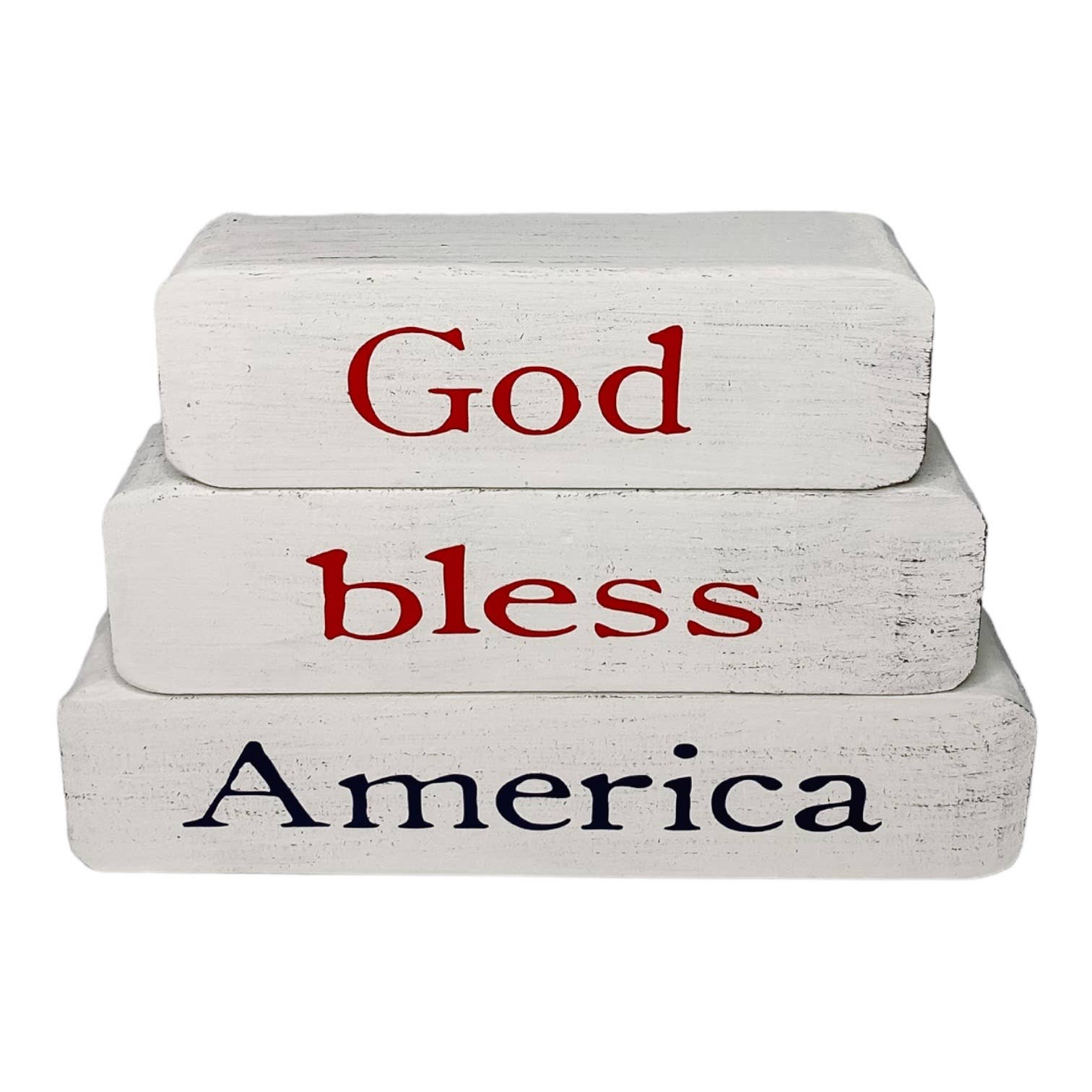 God Bless America Stacked Block Set