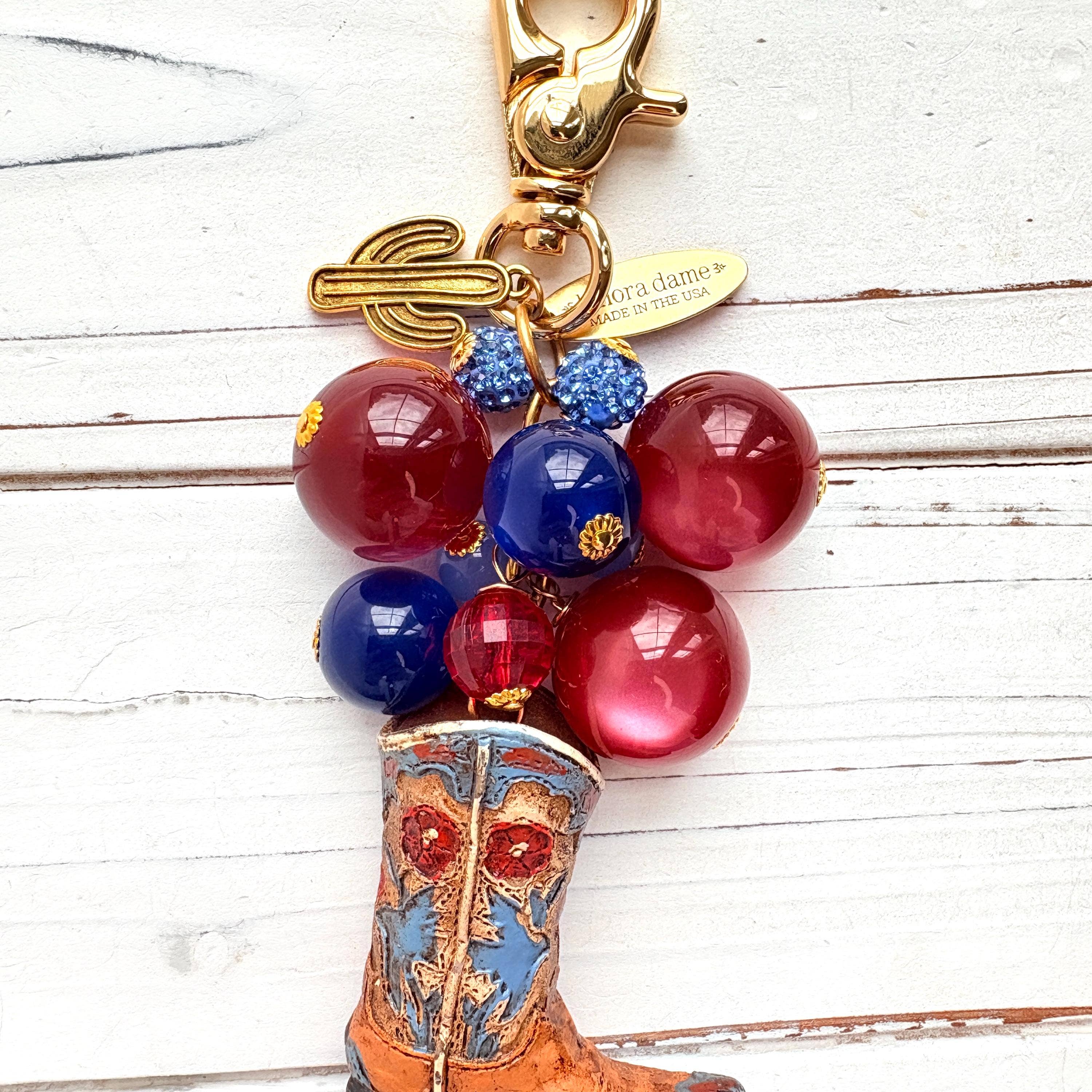 Cowboy Boot Bag Charm