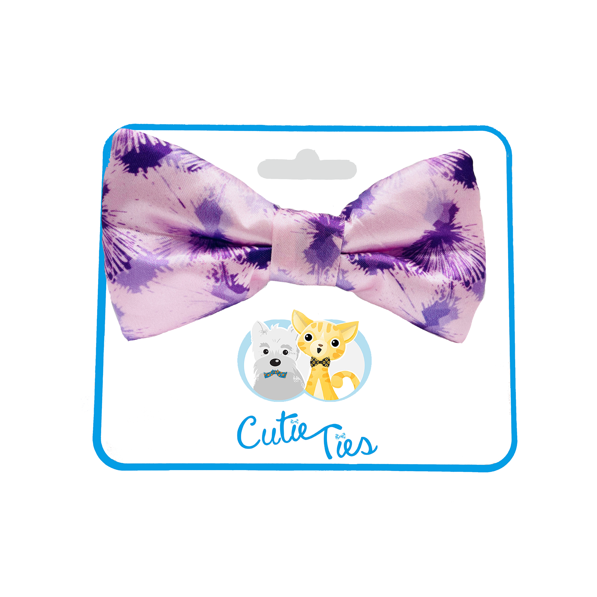 Purple Sky Dog Bow Tie
