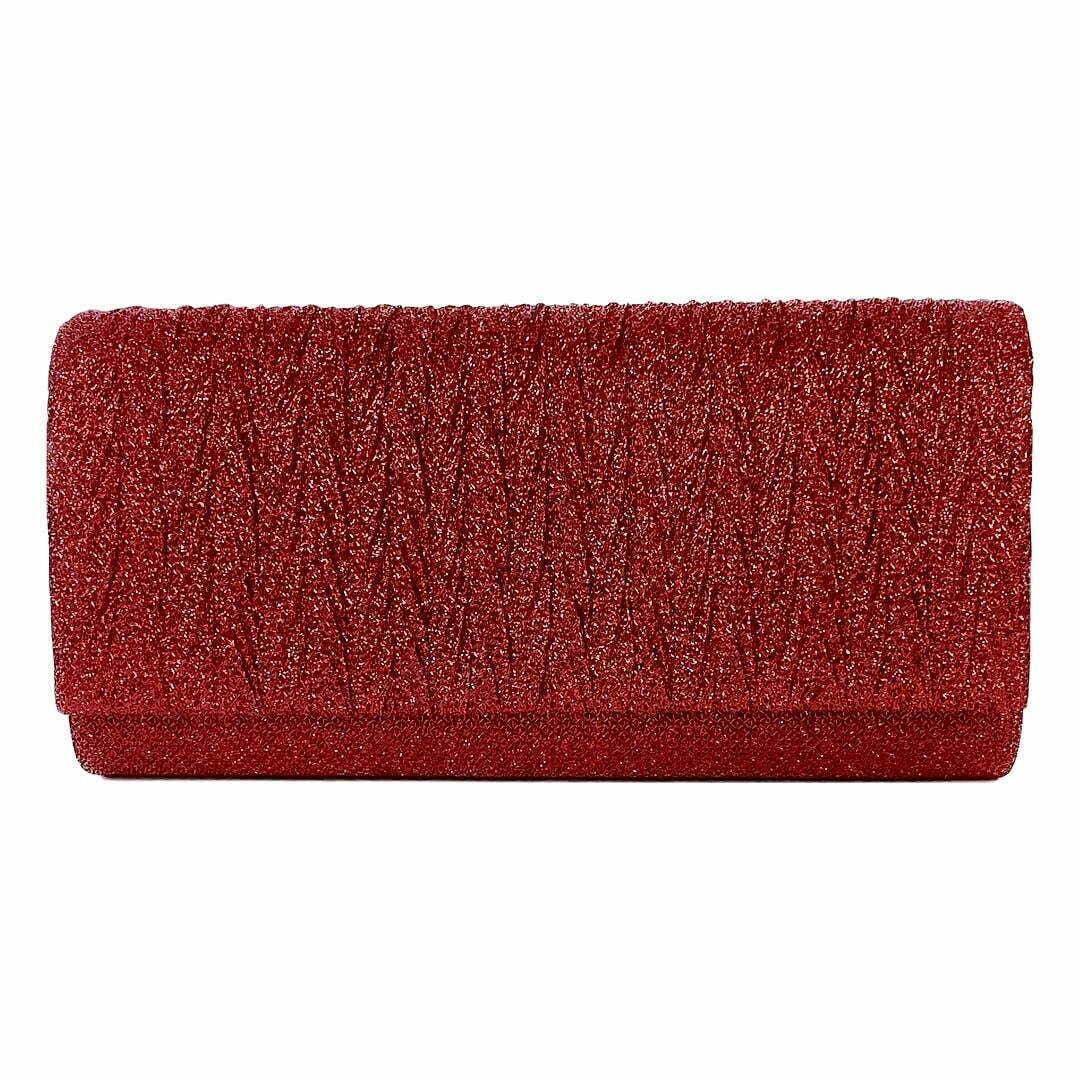 Bling Clutch Evening Bag: Red
