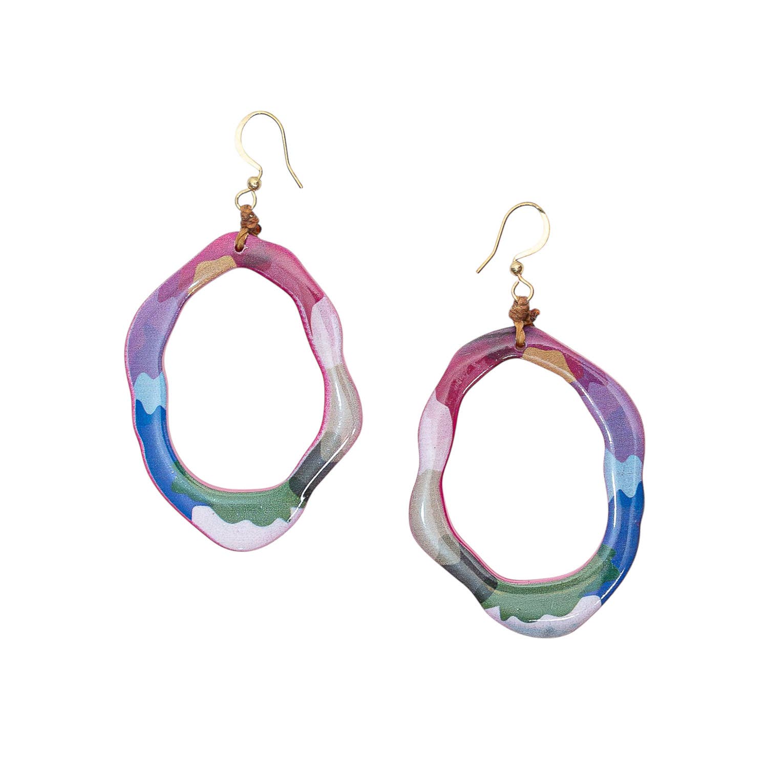 Kira Earrings: Pink Combo