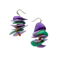 Edna Earrings: Purple Combo