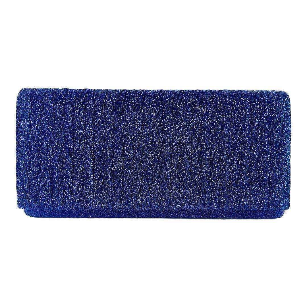 Bling Clutch Evening Bag: Blue