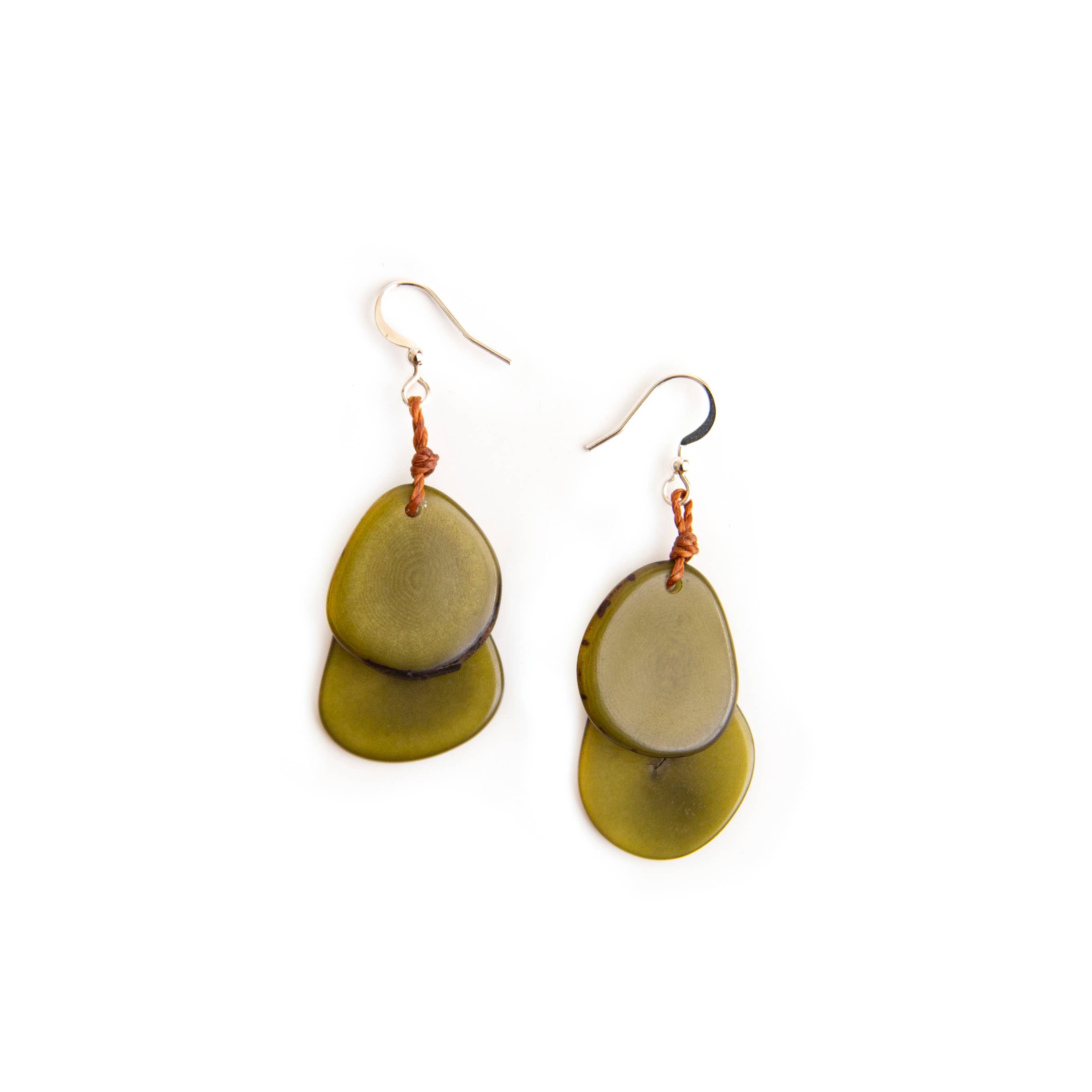Fiesta Earrings: Olive